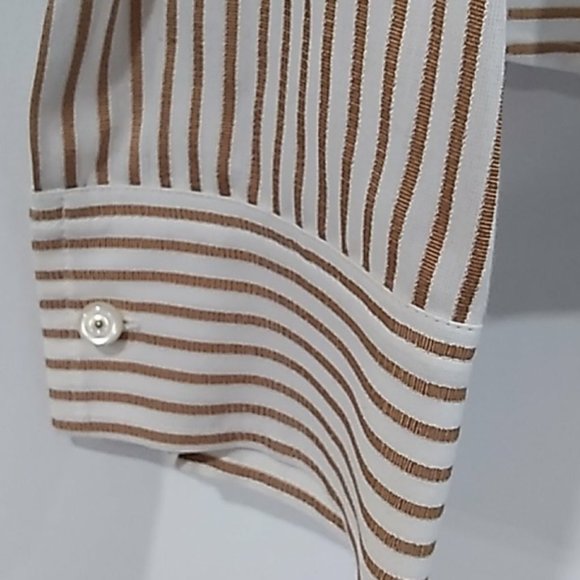 EXPRESS Womens Black Lace and Cream Semi Sheer Blouse Size - Picture 5 of 9